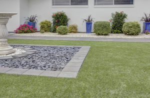 Paved Edging and Lawn